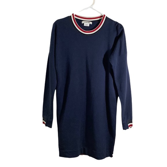 Women's Lacoste Sweater Dress in Navy - Picture 1 of 7